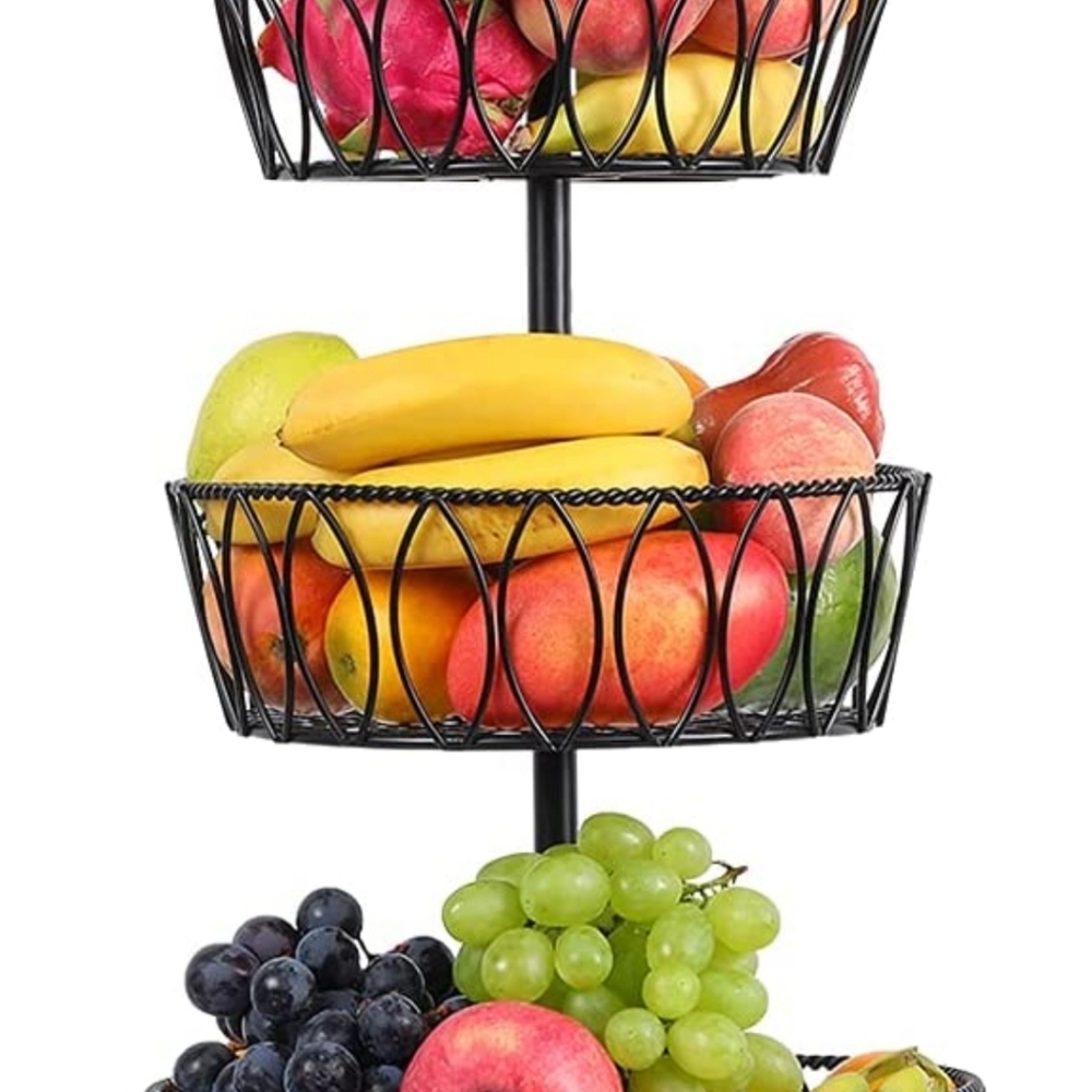 3 Tier Fruit Baskets for Organizing